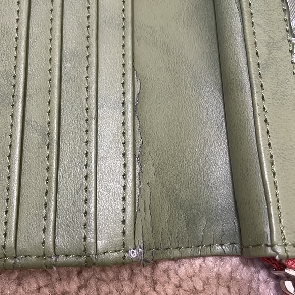 Genuine Leather Two Tone Large Wallet Clutch With Multiple Pockets Wallet - Picture 8 of 11